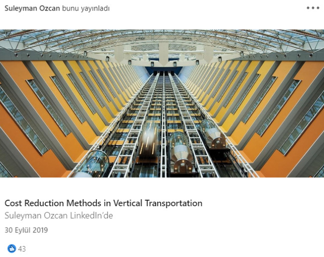 Cost Reduction Methods in Vertical Transportation